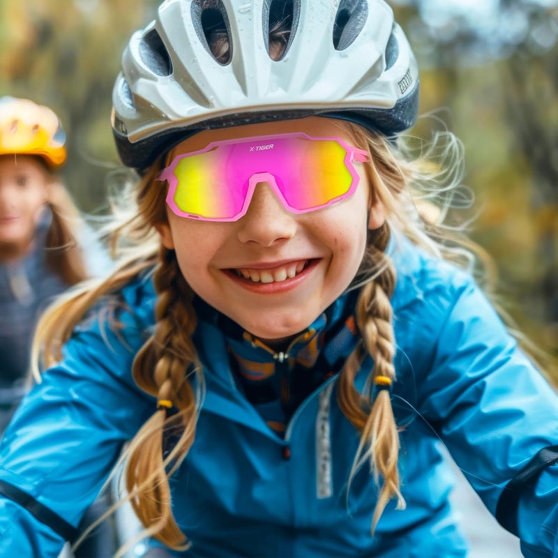Xtiger Kids Sunglasses Polarized Youth Baseball Sunglasses for 8-14 boys girls UV400 Sports Softball Cycling Glasses - Image 2